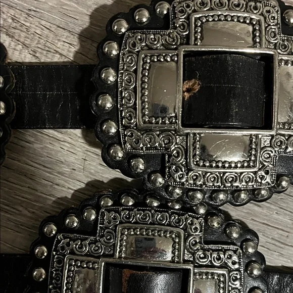 Roper Black and Silver Women's Belt - Picture 4 of 5